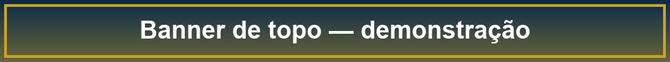 Banner de topo — demonstração