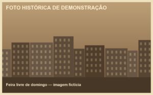 Feira livre de domingo (imagem fictícia)