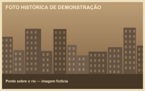 Ponte sobre o rio (imagem fictícia)
