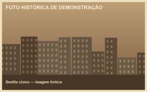 Desfile cívico (imagem fictícia)
